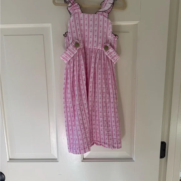 Birinit Pink Floral Kids Dress - Picture 2 of 9